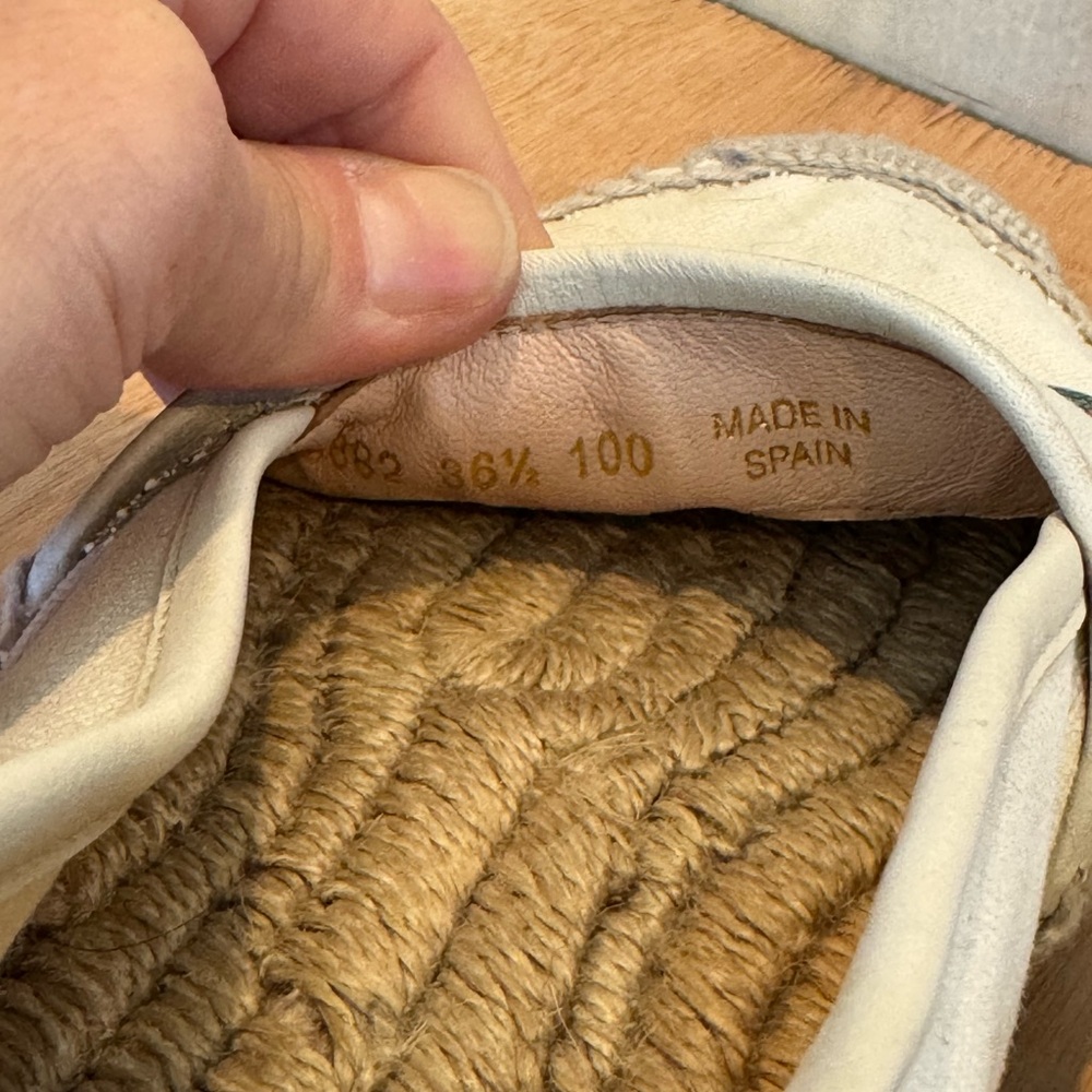 Gucci Cream Espadrilles with Green and Red Accents - Picture 7 of 9